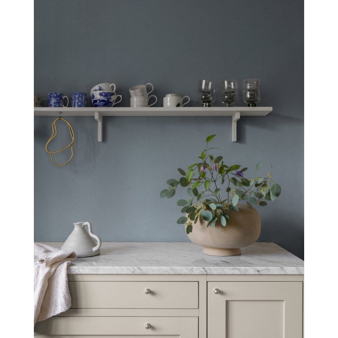 Papel pintado liso azul grisáceo - TONARA 09 | MURAKE - 203310