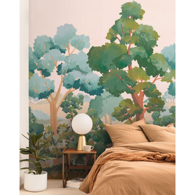 Papel Pintado Bosque relajante durante un verano indio - SAORSA 01 | MURAKE - 879514
