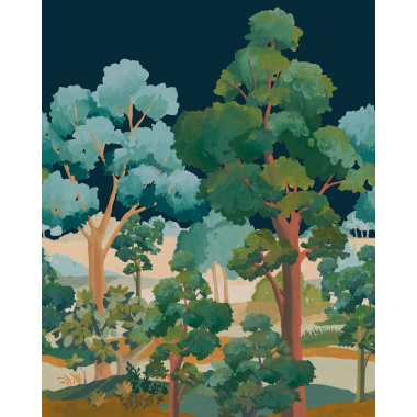 Papel Pintado Bosque relajante durante un verano indio - SAORSA 02 | MURAKE - 879515