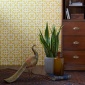 Papel pintado de celosía amarillo - TRELORA 01 | MURAKE - 1827
