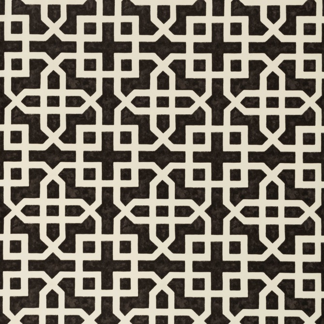 Papel pintado de celosía negro - TRELORA 02 | MURAKE - 1828