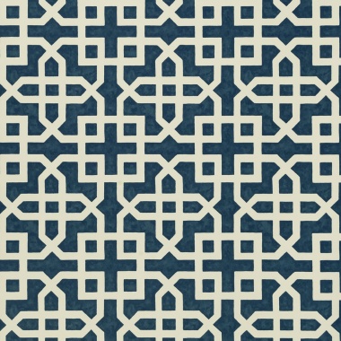 Papel pintado de celosía azul - TRELORA 03 | MURAKE - 1829