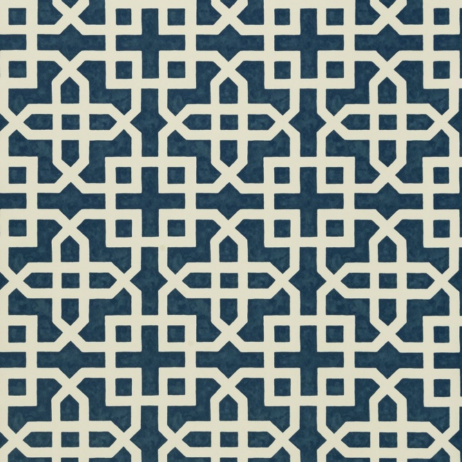 Papel pintado de celosía azul - TRELORA 03 | MURAKE - 1829
