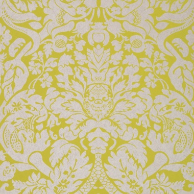 Papel pintado damasco amarillo - DAMERIA 01 | MURAKE - 1833