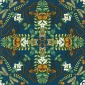 Papel pintado de fauna y flora azul noche - FARUNIA 01 | MURAKE - 1863