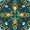Papel pintado de fauna y flora azul noche - FARUNIA 01 | MURAKE - 1863