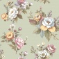 Papel pintado flores abiertas verde - PETALEN 02 | MURAKE - 836842