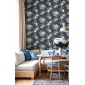 Papel pintado flores abiertas azul - PETALEN 03 | MURAKE - 836843