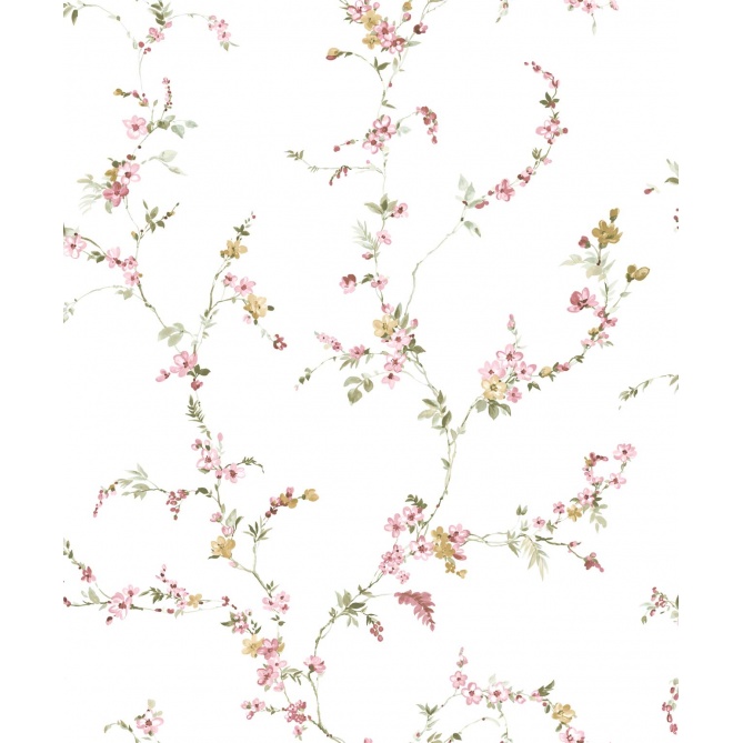 Papel pintado ramas en flor rosa - ENREDIA 01 | MURAKE - 836844