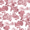 Papel pintado toile de Jouy burdeos - VALCOUR 04 | MURAKE - 836849