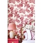 Papel pintado toile de Jouy burdeos - VALCOUR 04 | MURAKE - 836849