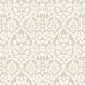 Papel pintado damasco vegetal beige - DAMAREL 01 | MURAKE - 836851