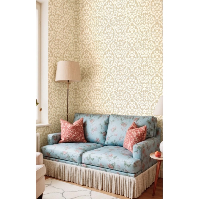 Papel pintado damarel - Damasco suave