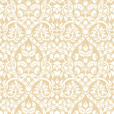 Papel pintado damasco vegetal amarillo - DAMAREL 02 | MURAKE - 836852