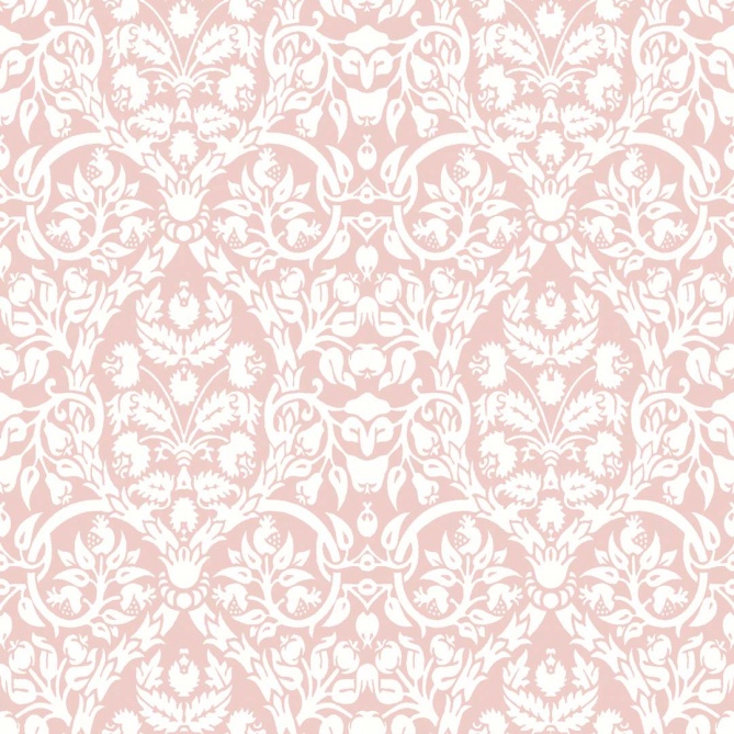 Papel pintado damasco vegetal rosa - DAMAREL 03 | MURAKE - 836853