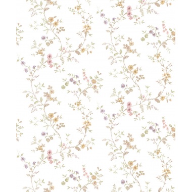 Papel pintado tallos floridos morado - SERELIA 01 | MURAKE - 836858