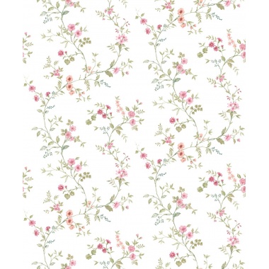Papel pintado tallos floridos rosa - SERELIA 02 | MURAKE - 836859
