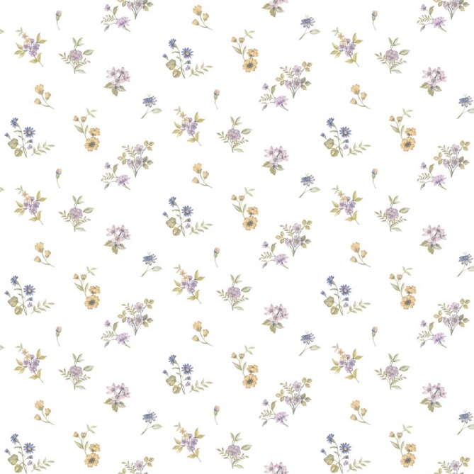 Papel pintado ramilletes pequeños azul - RAMILEN 02 | MURAKE - 836862