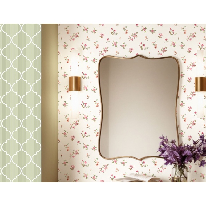 Papel pintado ramilletes pequeños rosa - RAMILEN 03 | MURAKE - 836863