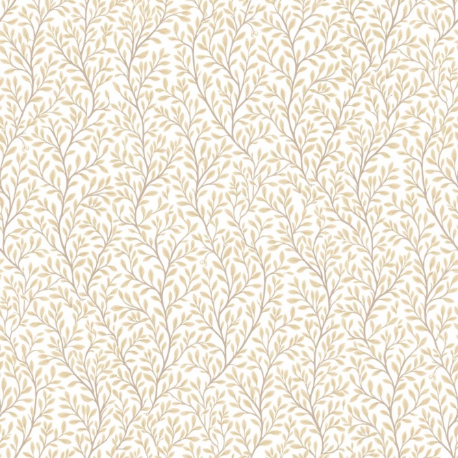 Papel pintado ramas de hojas finas beige - FOLIANA 03 | MURAKE - 836866