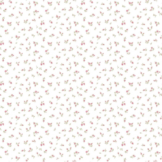 Papel pintado flores menudas rosa - FLORIM 01 | MURAKE - 836869