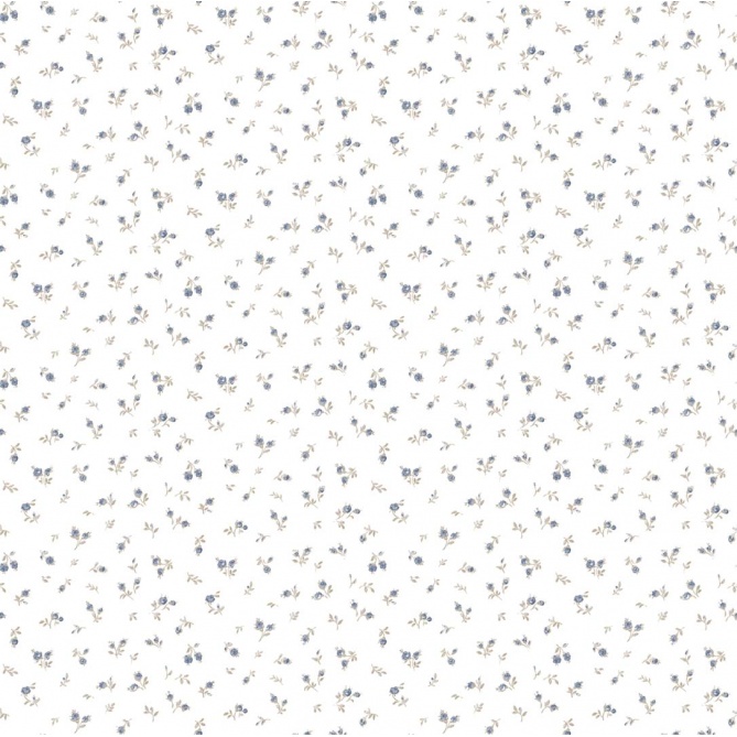 Papel pintado flores menudas azul - FLORIM 02 | MURAKE - 836870