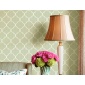 Papel pintado enrejado curvo verde - TREVEL 02 | MURAKE - 836874