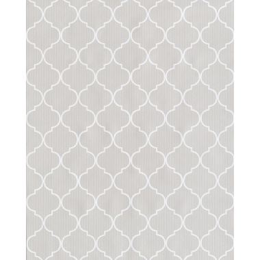 Papel pintado enrejado curvo greige - TREVEL 01 | MURAKE - 836873