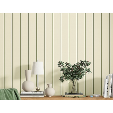 Papel pintado rayas finas beige - LISTERA 01 | MURAKE - 836875