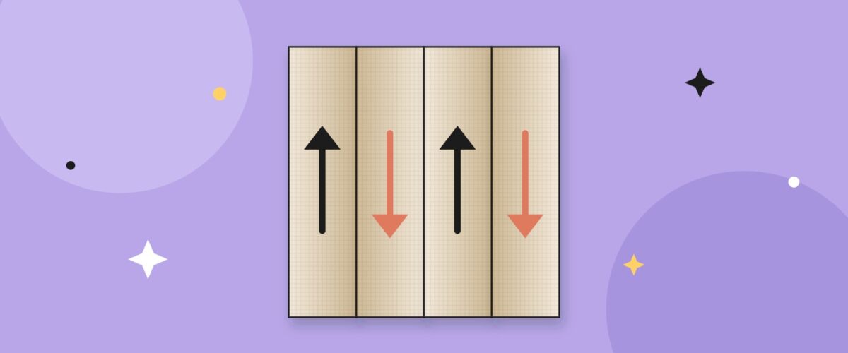 Colocación invertida del papel pintado
