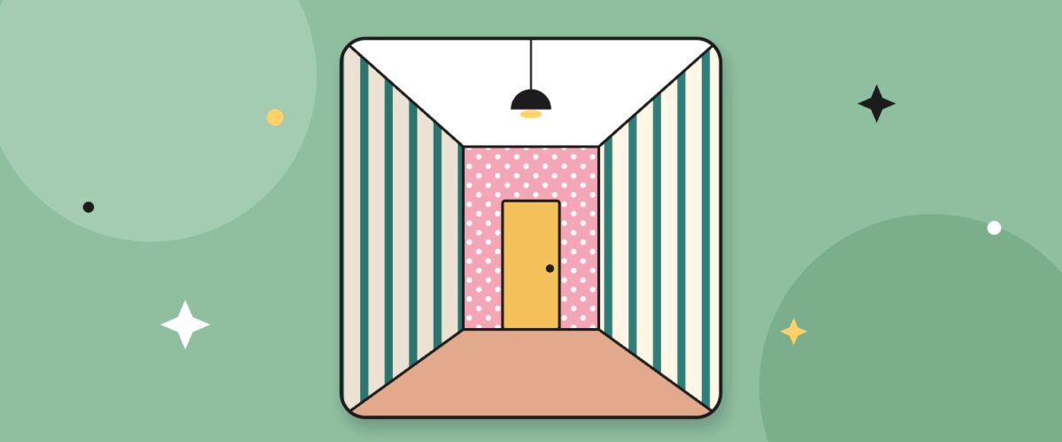 Papel pintado para pasillos estrechos